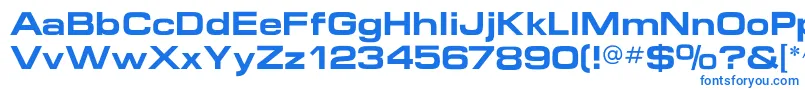 MicroextendflfBold Font – Blue Fonts on White Background