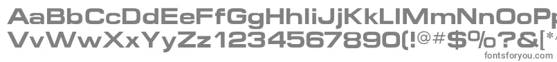 MicroextendflfBold Font – Gray Fonts on White Background