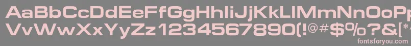 MicroextendflfBold Font – Pink Fonts on Gray Background