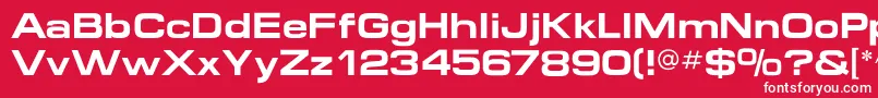 MicroextendflfBold Font – White Fonts on Red Background