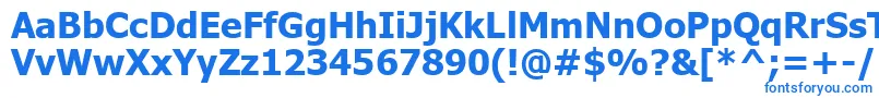 TahomaРџРѕР»СѓР¶РёСЂРЅС‹Р№ Font – Blue Fonts on White Background
