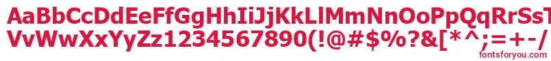 TahomaРџРѕР»СѓР¶РёСЂРЅС‹Р№ Font – Red Fonts on White Background