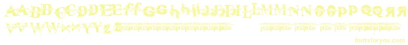 PulseSans-fontti – keltaiset fontit