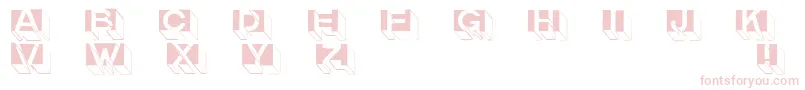 fuente Letterbuildings – Fuentes Rosadas Sobre Fondo Blanco