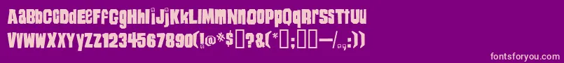 Шрифт HeyYouGuys – розовые шрифты на фиолетовом фоне