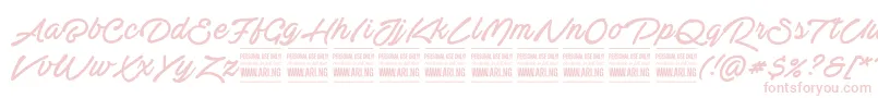 ActoniahandPersonal Font – Pink Fonts