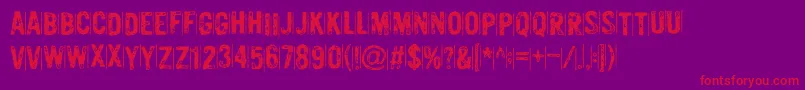 MurderousDesireDemo Font – Red Fonts on Purple Background