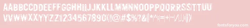 MurderousDesireDemo Font – White Fonts on Pink Background