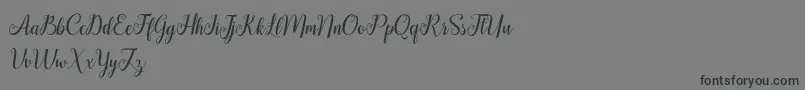 HellifaDemo Font – Black Fonts on Gray Background