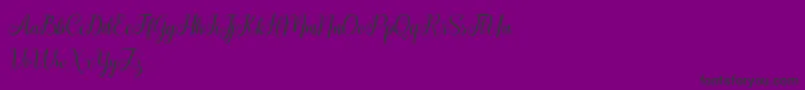 HellifaDemo-Schriftart – Schwarze Schriften auf violettem Hintergrund