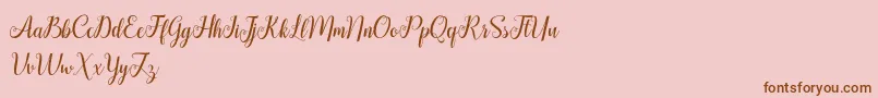 HellifaDemo Font – Brown Fonts on Pink Background