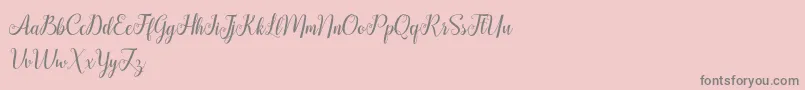 HellifaDemo Font – Gray Fonts on Pink Background