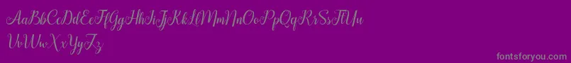 HellifaDemo-Schriftart – Graue Schriften auf violettem Hintergrund