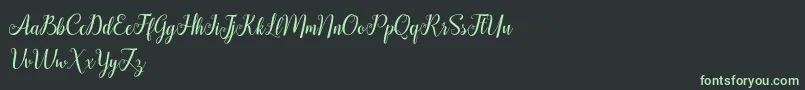 HellifaDemo Font – Green Fonts on Black Background