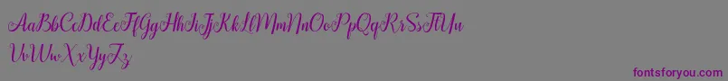 HellifaDemo Font – Purple Fonts on Gray Background