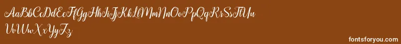 HellifaDemo Font – White Fonts on Brown Background