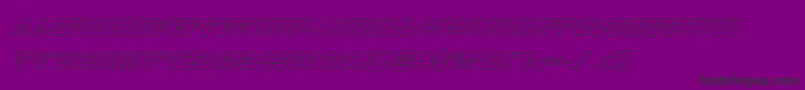 Usmarshalshadowital Font – Black Fonts on Purple Background