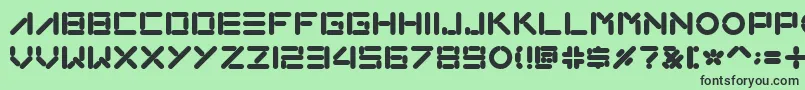 Loxo Font – Black Fonts on Green Background