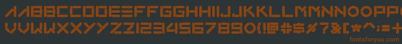 fuente Loxo – Fuentes Marrones Sobre Fondo Negro