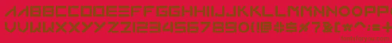 Loxo Font – Brown Fonts on Red Background