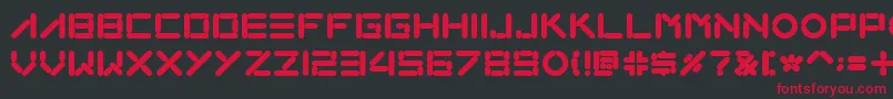 Loxo Font – Red Fonts on Black Background