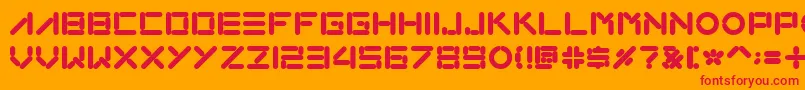 Loxo Font – Red Fonts on Orange Background