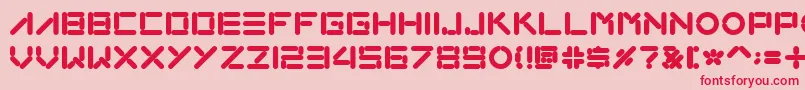 Loxo Font – Red Fonts on Pink Background