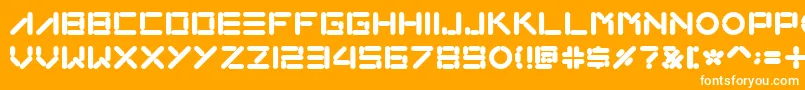 Loxo Font – White Fonts on Orange Background