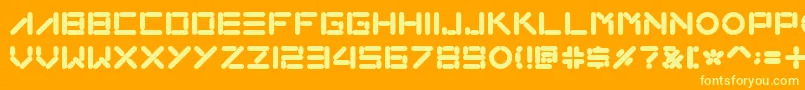 Loxo-fontti – keltaiset fontit oranssilla taustalla