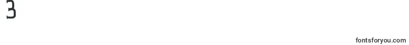 MadalenLetter-Schriftart – Schriften für die Ziffer 3