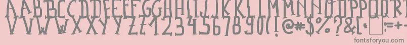 MadalenLetter Font – Gray Fonts on Pink Background