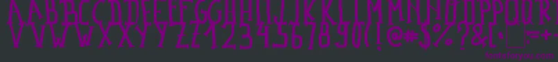 MadalenLetter Font – Purple Fonts on Black Background