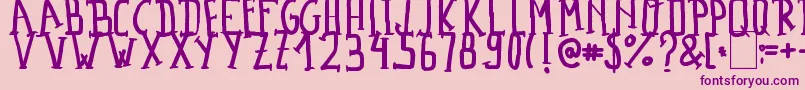 MadalenLetter Font – Purple Fonts on Pink Background
