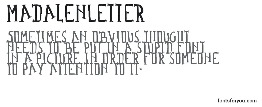 Обзор шрифта MadalenLetter