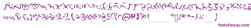 Elvish Font – Purple Fonts