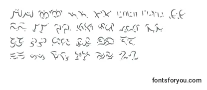 Überblick über die Schriftart Elvish
