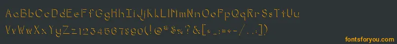 More about Negativespace Font Negativespace Font – Orange Fonts on Black Background
