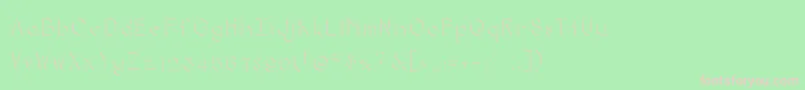 Negativespace Font – Pink Fonts on Green Background