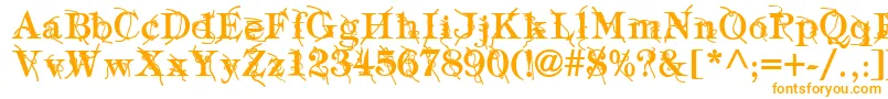 TypographyTiesBold-fontti – oranssit fontit