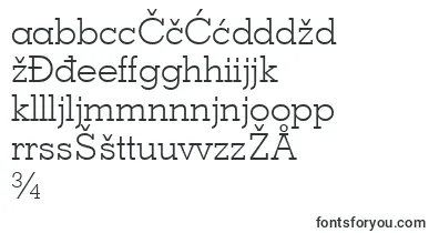 GeometricSlabserif703LightBt font – bosnian Fonts