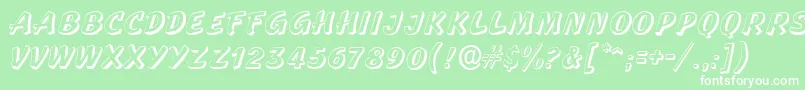 StandoutRegular Font – White Fonts on Green Background