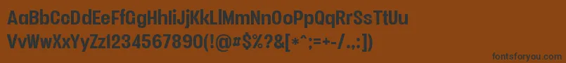 Vacersansboldpersonal Font – Black Fonts on Brown Background