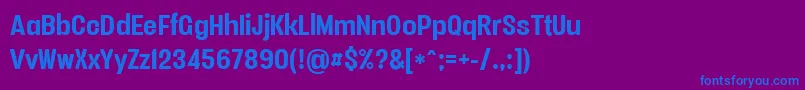 Vacersansboldpersonal Font – Blue Fonts on Purple Background