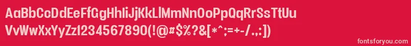 En savoir plus sur la police Vacersansboldpersonal Police Vacersansboldpersonal – polices roses sur fond rouge