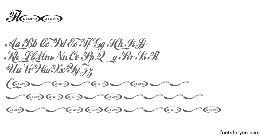 Schriftart Ft64 – Alphabet, Zahlen, spezielle Symbole