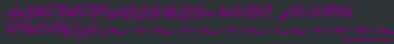 Ft64-fontti – violetit fontit mustalla taustalla