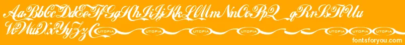 Ft64 Font – White Fonts on Orange Background