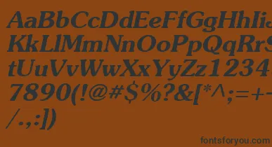 Agsou15 font – Black Fonts On Brown Background