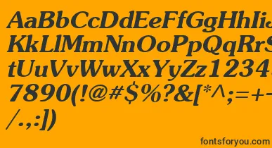 Agsou15 font – Black Fonts On Orange Background