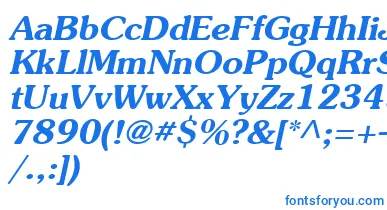 Agsou15 font – Blue Fonts On White Background